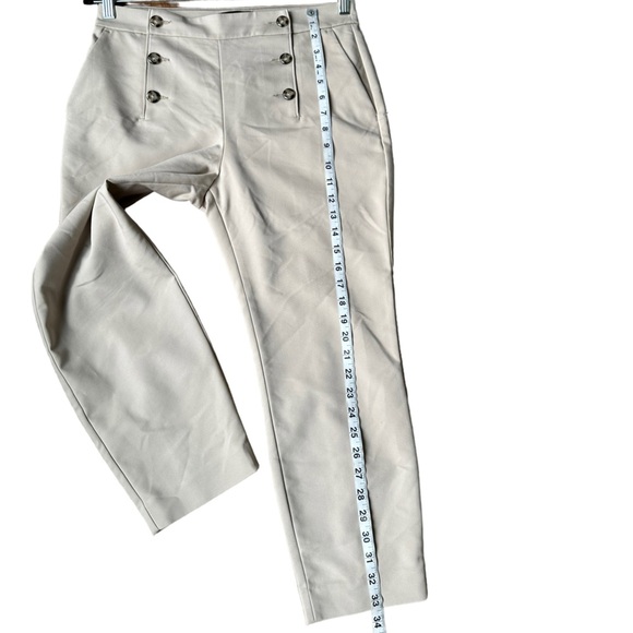 Express Womens Tan Ankle Midrise Sailor Pants Size 8S - Picture 11 of 13